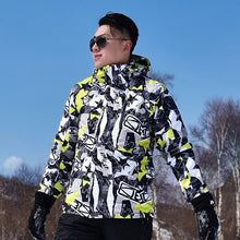 Load image into Gallery viewer, Men Skiing Jackets Winter Outdoor Thermal Waterproof Windproof Snowboard Jackets Climbing Male Snow Skiing Sport Clothes