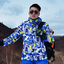 Load image into Gallery viewer, Men Skiing Jackets Winter Outdoor Thermal Waterproof Windproof Snowboard Jackets Climbing Male Snow Skiing Sport Clothes