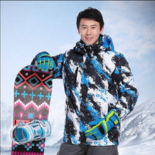 Load image into Gallery viewer, Men Skiing Jackets Winter Outdoor Thermal Waterproof Windproof Snowboard Jackets Climbing Male Snow Skiing Sport Clothes