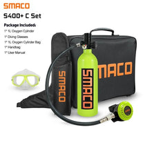 Load image into Gallery viewer, SMACO S400+ Portable Scuba Oxygen Cylinder Air Tanks Diving Equipment For Snorkeling Underwater Breathing Rich Combination