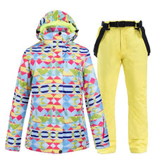 Load image into Gallery viewer, Winter Women's Ski Suit Female High Quality Ski Jacket + Pants Snow Warm Waterproof Windproof Skiing Snowboarding Suits Brands