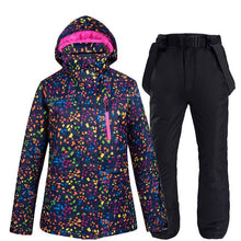 Load image into Gallery viewer, Winter Women's Ski Suit Female High Quality Ski Jacket + Pants Snow Warm Waterproof Windproof Skiing Snowboarding Suits Brands