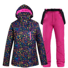 Load image into Gallery viewer, Winter Women's Ski Suit Female High Quality Ski Jacket + Pants Snow Warm Waterproof Windproof Skiing Snowboarding Suits Brands