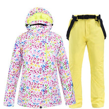 Load image into Gallery viewer, Winter Women's Ski Suit Female High Quality Ski Jacket + Pants Snow Warm Waterproof Windproof Skiing Snowboarding Suits Brands