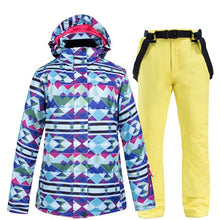 Load image into Gallery viewer, Winter Women's Ski Suit Female High Quality Ski Jacket + Pants Snow Warm Waterproof Windproof Skiing Snowboarding Suits Brands