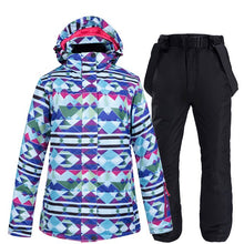 Load image into Gallery viewer, Winter Women's Ski Suit Female High Quality Ski Jacket + Pants Snow Warm Waterproof Windproof Skiing Snowboarding Suits Brands
