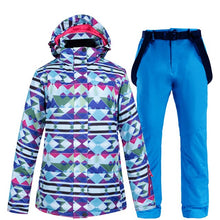 Load image into Gallery viewer, Winter Women's Ski Suit Female High Quality Ski Jacket + Pants Snow Warm Waterproof Windproof Skiing Snowboarding Suits Brands