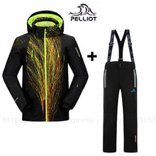 Load image into Gallery viewer, DHL FREE Pelliot High quality Outdoor Winter Men's Ski Suit Waterproof Skiing/Snow/Skate Sports Skiing Jacket Sets pants