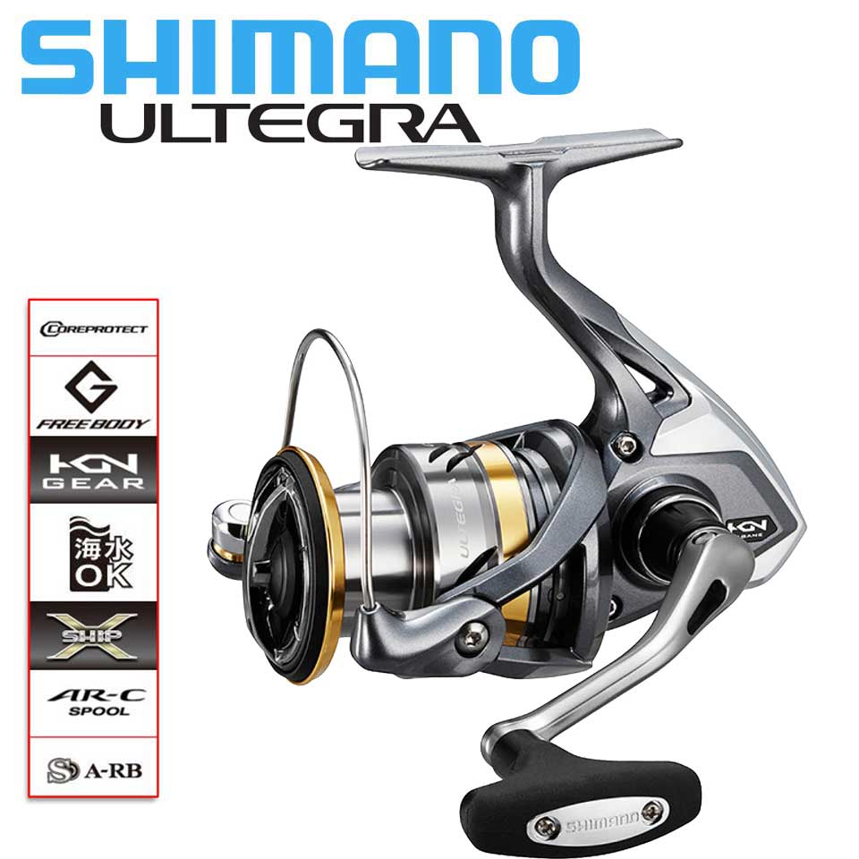 2018 shimano carp reels SHIMANO Fishing reel ULTEGRA Spinning reel feeder carp fishing 1000/2500/C3000/4000/C5000XG 4.8/5.0/6.0/6.2 Waterproof system