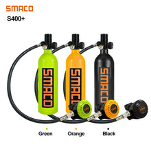 Load image into Gallery viewer, SMACO S400+ Portable Scuba Oxygen Cylinder Air Tanks Diving Equipment For Snorkeling Underwater Breathing Rich Combination
