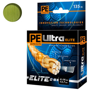 Braided fishing line AQUA PE ULTRA ELITE Z-8 (135m)