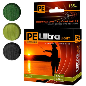 Braided fishing line AQUA PE Ultra Light (135m)