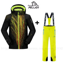 Load image into Gallery viewer, DHL FREE Pelliot High quality Outdoor Winter   Men&#39;s Ski Suit Waterproof Skiing/Snow/Skate Sports Skiing Jacket Sets pants
